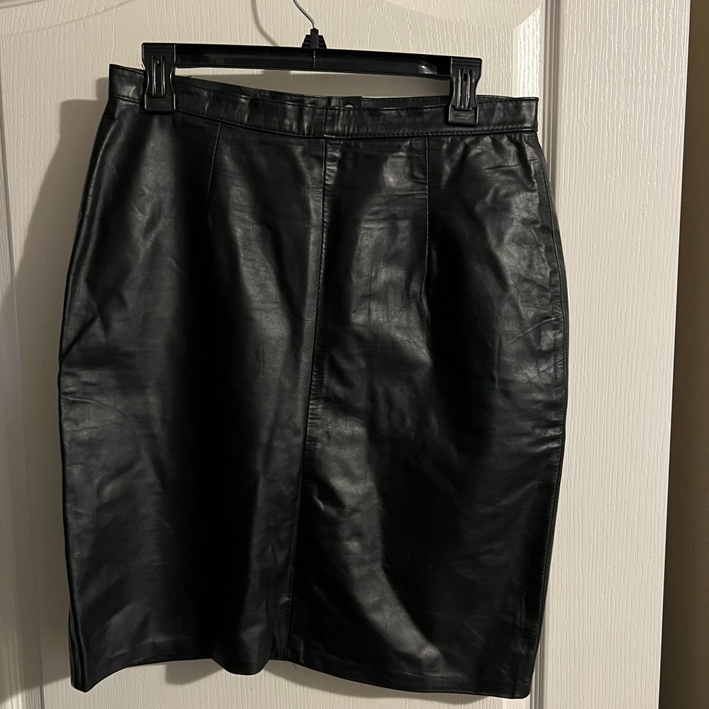 Anne Gee Leather Skirt with lining